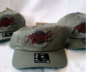 Jordan Air Jordan Flight Pro Cap Olive Green Adjustable Hat NWT UNISEX